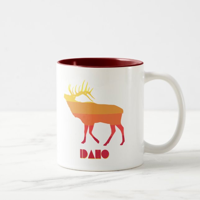 Idaho Elk Two-Tone Coffee Mug (Right)