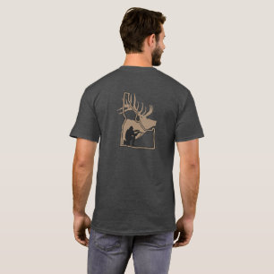 Idaho-Elk with Hunter Silhouette T-Shirt