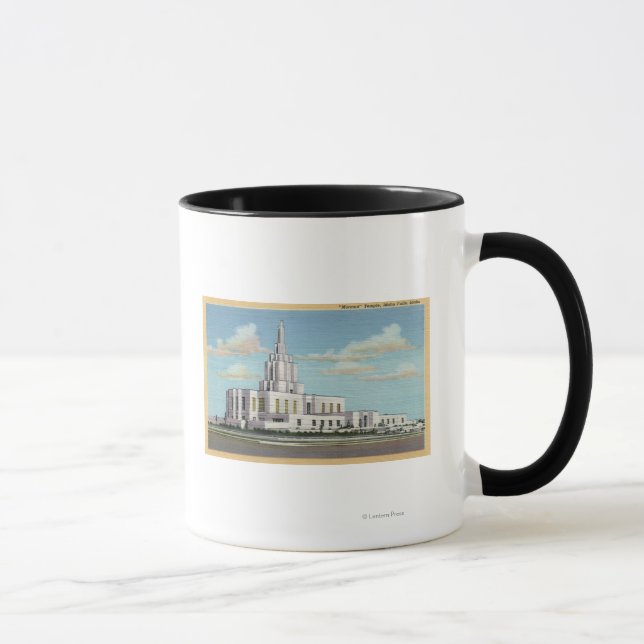 Idaho Falls, ID - Mormon Temple View Mug (Right)