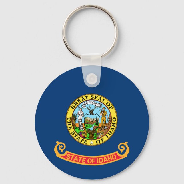 Idaho Flag Keychain (Front)