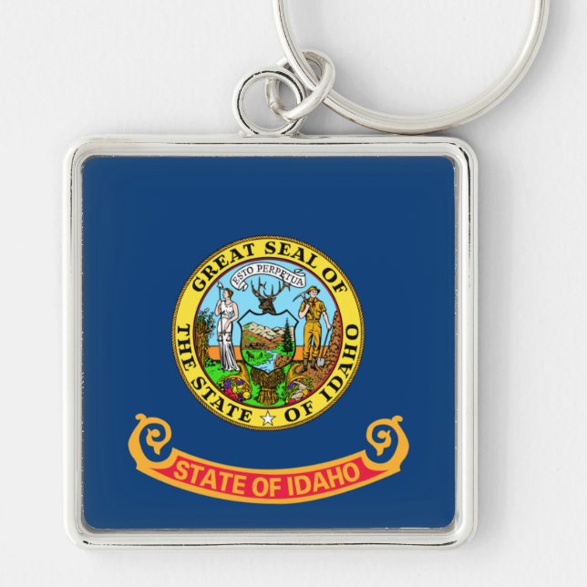 Idaho Flag Keychain (Front)
