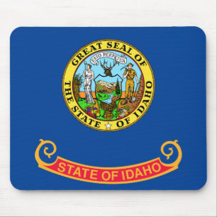 Idaho flag mouse pad
