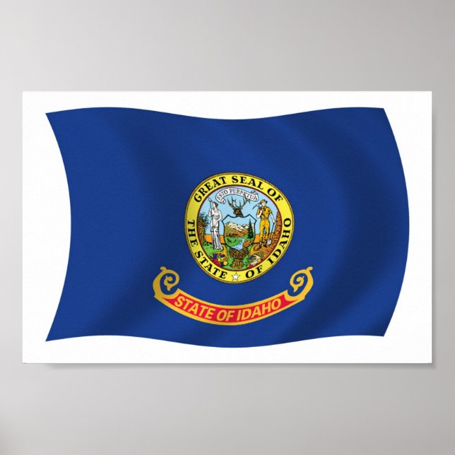 Idaho Flag Poster Print (Front)