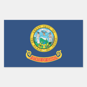 Idaho Flag Rectangular Sticker
