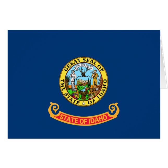 Idaho Flag: the Gem State, America Mountain West (Front Horizontal)