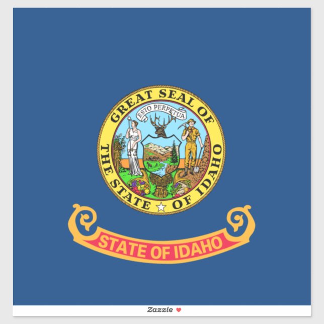 Idaho Flag: the Gem State, America Mountain West (Sheet)