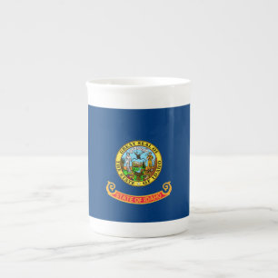 Idaho Flag: the Gem State, America Mountain West Bone China Mug