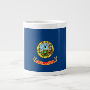 Idaho Flag: the Gem State, America Mountain West Large Coffee Mug