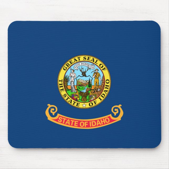 Idaho Flag: the Gem State, America Mountain West Mouse Pad (Front)