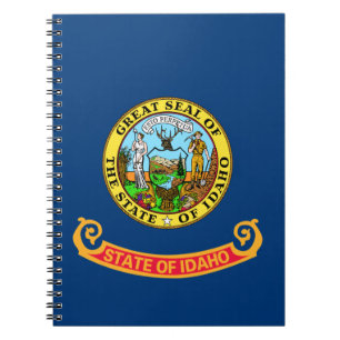 Idaho Flag: the Gem State, America Mountain West Notebook