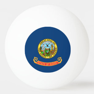 Idaho Flag: the Gem State, America Mountain West Ping Pong Ball