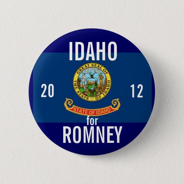 Idaho for Romney 2012 6 Cm Round Badge (Front)