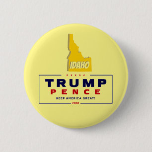 Idaho for Trump Pence 2020 6 Cm Round Badge