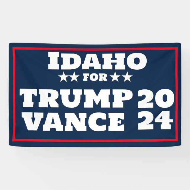 Idaho for Trump Vance 2024 Banner (Horizontal)