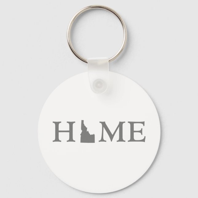 Idaho Home State Word Art Key Ring (Front)