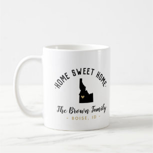 Idaho Home Sweet Home Family Monogram Mug