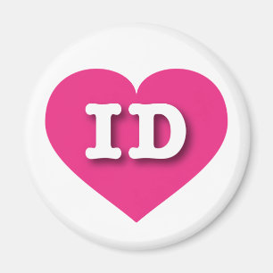 Idaho Hot Pink Heart - Big Love Magnet