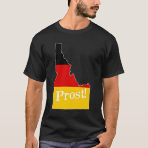Idaho Id Squad Drinking Prost Beer German Flag Okt T-Shirt