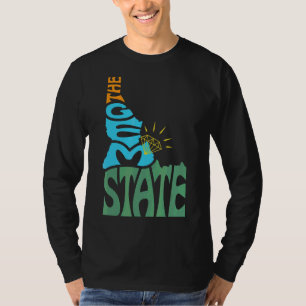 Idaho Id Us State Shape Motto T-Shirt