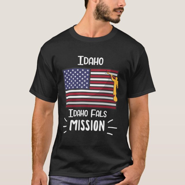 Idaho Idaho Falls Mormon LDS Mission Missionary T-Shirt (Front)