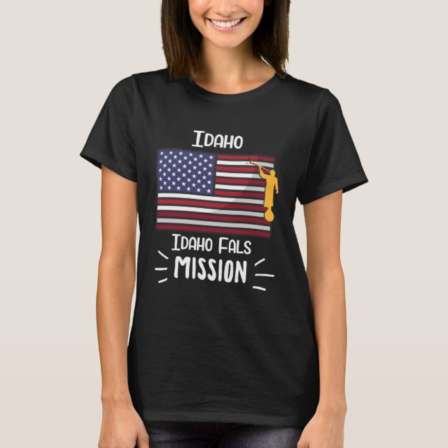 Idaho Idaho Falls Mormon LDS Mission Missionary T-Shirt (Front)