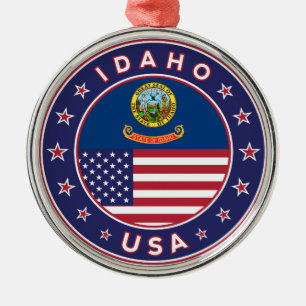 Idaho, Idaho USA, Idaho sticker Metal Ornament