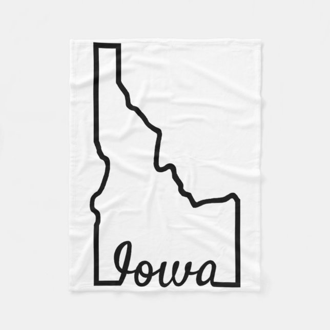 Idaho Iowa Funny Geography Mix Up Joke Idawa State Fleece Blanket (Front)