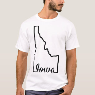 Idaho Iowa Funny Geography Mix Up Joke Idawa State T-Shirt
