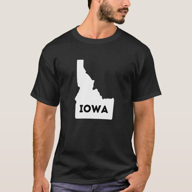 Idaho Iowa Idawa Where Are You From? Geo Gem T-Shirt (Front)