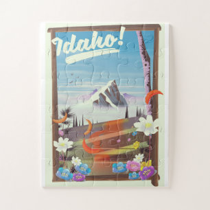Idaho! landscape travel poster jigsaw puzzle