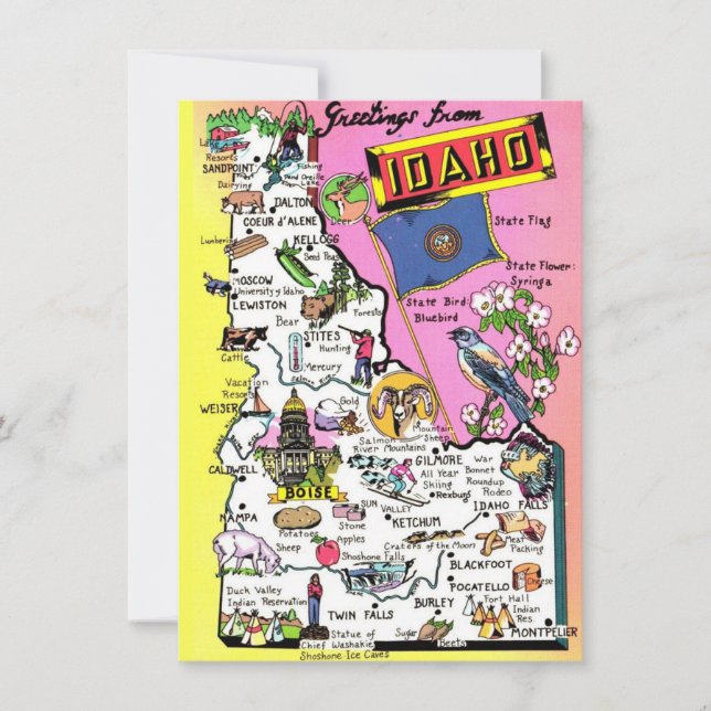 Idaho Map Moving Announcement (Front)