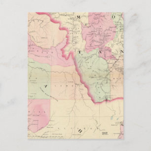 Idaho, Montana west Postcard