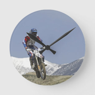 Idaho, Motocross Racing, Motorcycle Racing 2 Round Clock
