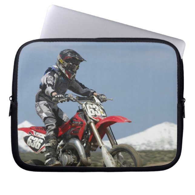 Idaho, Motocross Racing, Motorcycle Racing Laptop Sleeve (Front)