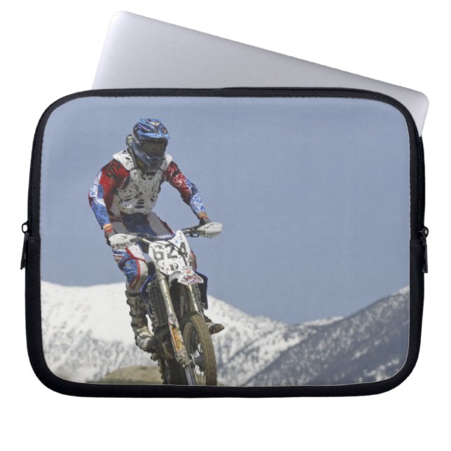 Idaho, Motocross Racing, Motorcycle Racing Laptop Sleeve (Front)