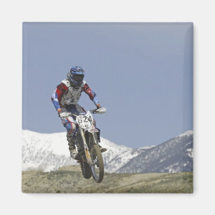 Idaho, Motocross Racing, Motorcycle Racing Magnet
