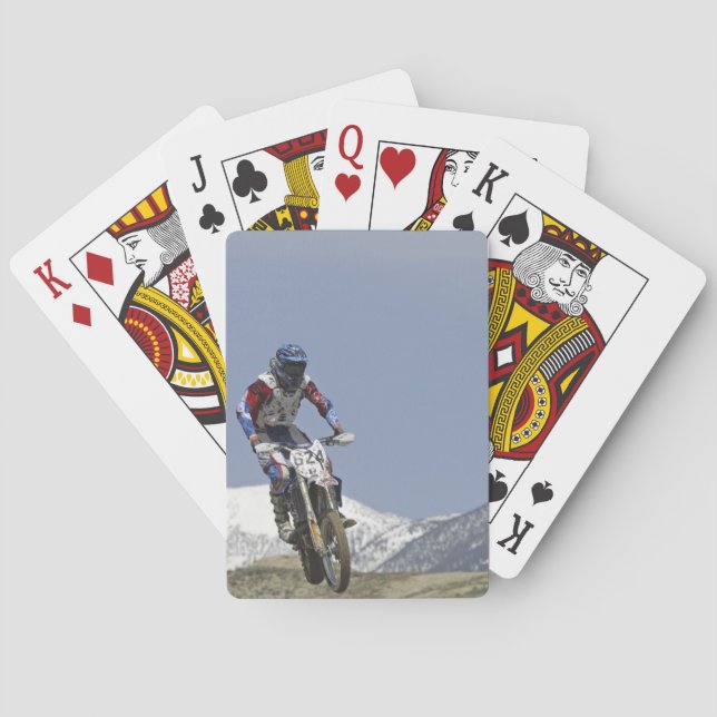Idaho, Motocross Racing, Motorcycle Racing Playing Cards (Back)