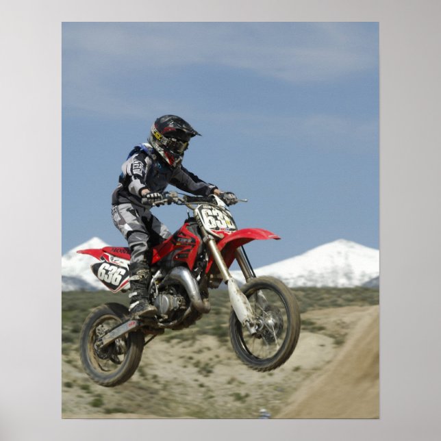 Idaho, Motocross Racing, Motorcycle Racing Poster (Front)