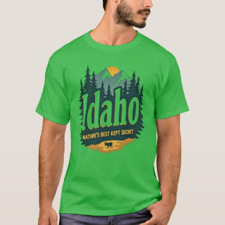 Idaho Natures Best Kept Secret Idaho Hiking T-Shirt