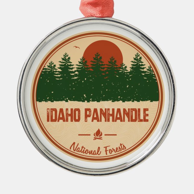 Idaho Panhandle National Forests Metal Ornament (Front)