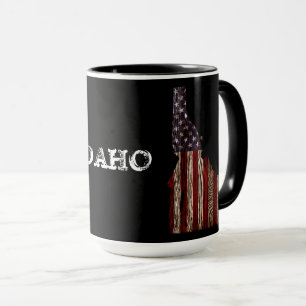 IDAHO PATRIOT BURNT WOOD CLR MUG