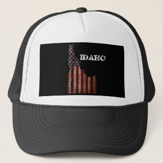 IDAHO PATRIOT BURNT WOOD CLR TRUCKER HAT