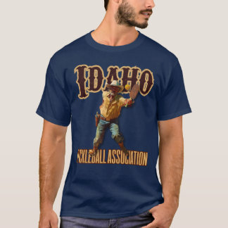 Idaho Pickleball Funny Western Style Cowboy T-Shirt