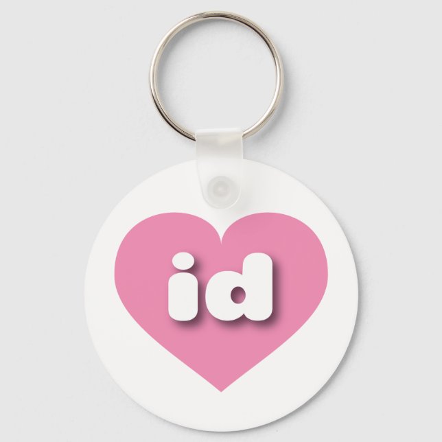 Idaho pink heart - I love id Key Ring (Front)
