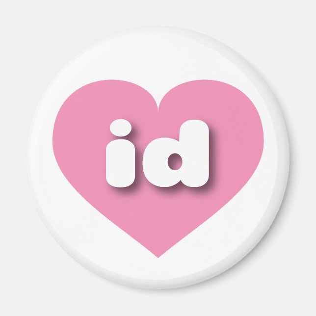 Idaho pink heart - I love id Magnet (Front)