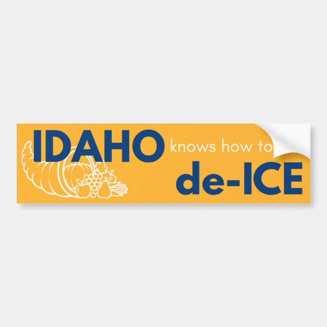 Idaho political bumper sticker (Front)