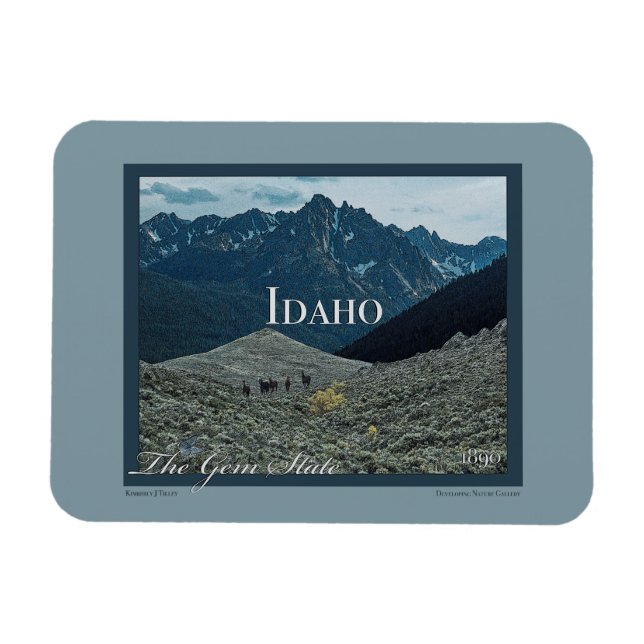 Idaho Poster Art Magnet (Horizontal)