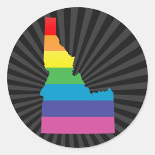 idaho pride. classic round sticker