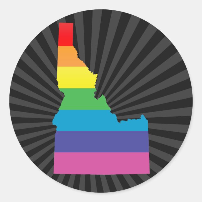 idaho pride. classic round sticker (Front)