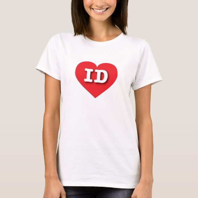 Idaho Red Heart - I love ID T-Shirt (Front)